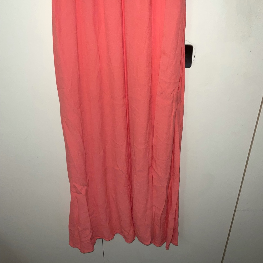 Wilfred Women's Aritzia Maxime Dress Medium Orange Short Sleeves Smocked Waist - Picture 4 of 15